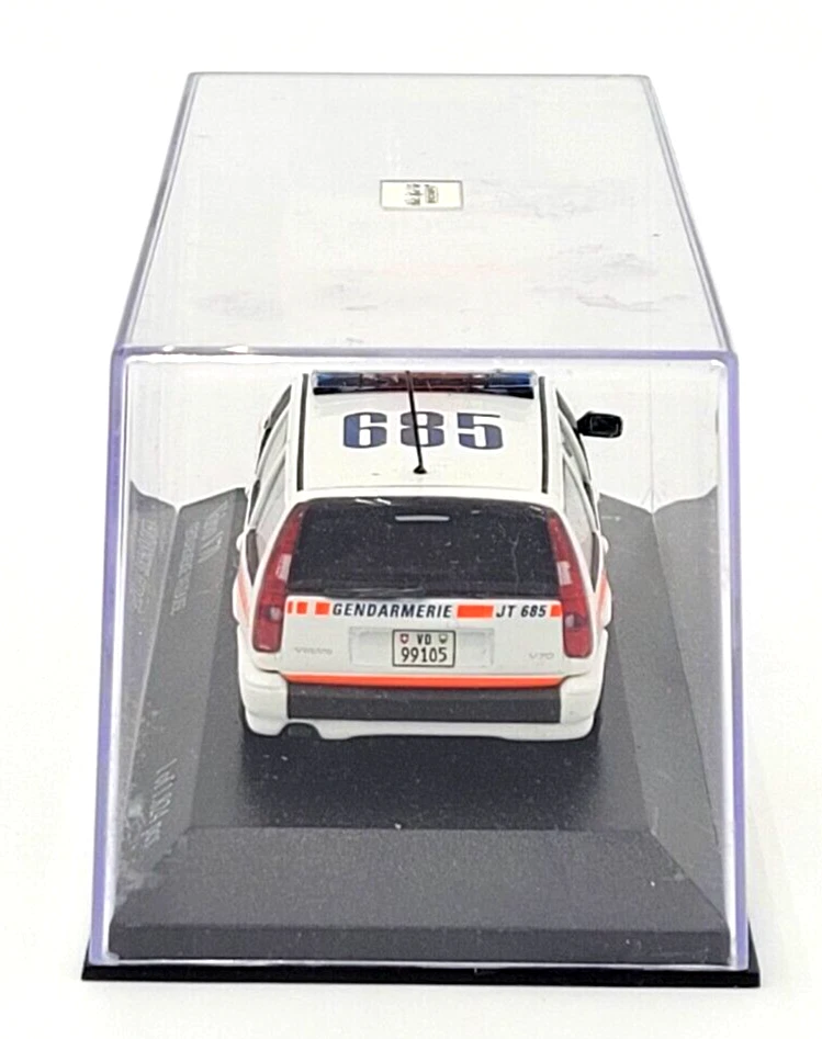 MiniChamps Volvo V70 Gendarmerie Vaudoise Police Car 1:43 Scale Diecast LE - Image 2 of 4