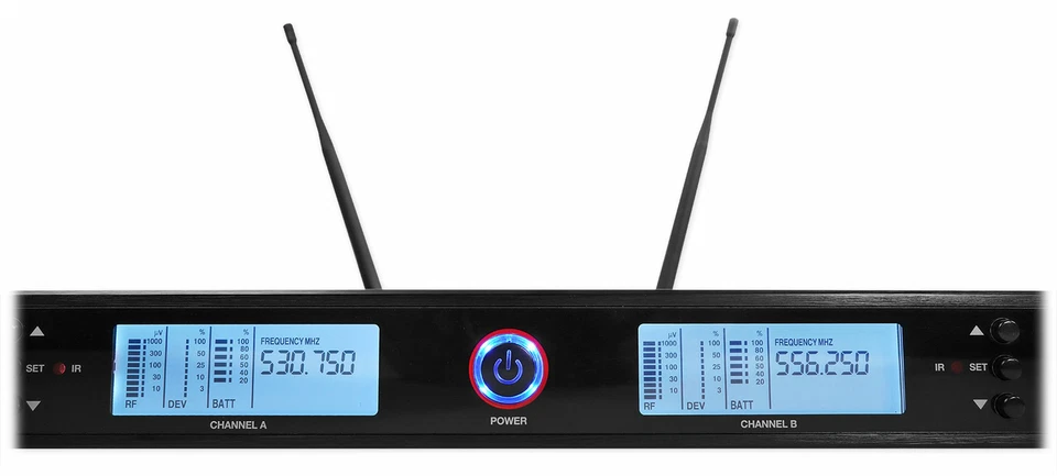 Rockville RWM3300UA 200 Channel UHF Wireless Dual HandHeld Microphone Mic System - Image 2 of 4