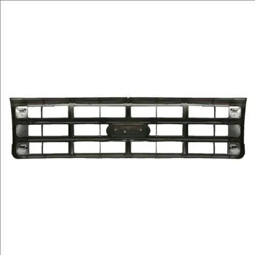 For 1989-1991 Ford Bronco & F-150 Grille Chrome Shell with Silver Insert Plastic Foto 4 de 4