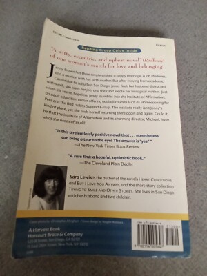 The Answer Is Yes : A Novel by Sara Lewis 1st Harvest Edition Paperback 