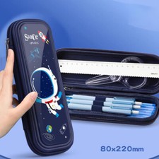 2-Layer Pencil Pouch Pen Bag Holder Student School Office Storage Case