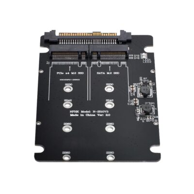 SFF-8639 NVME U.2 to Combo NGFF M.2 M-Key SATA PCIe SSD Adapter for Mainboard...