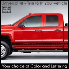 Universal Rocker Panel Side Stripes Decals For Truck Or Suv Choose Color Universal Rocker Panel Side Stripes Decals For Truck Or Suv Choose Color