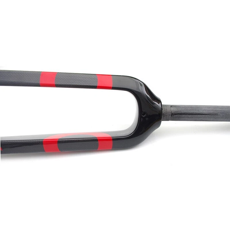 Horquilla rígida de fibra de carbono para bicicleta de montaña ajuste freno de disco 1-1/8 28,6 mm 26/27,5/29 Foto 4 de 4