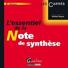 Lessentiel de la note de synthèse von Deyra, Michel | Buch | Zustand sehr gut