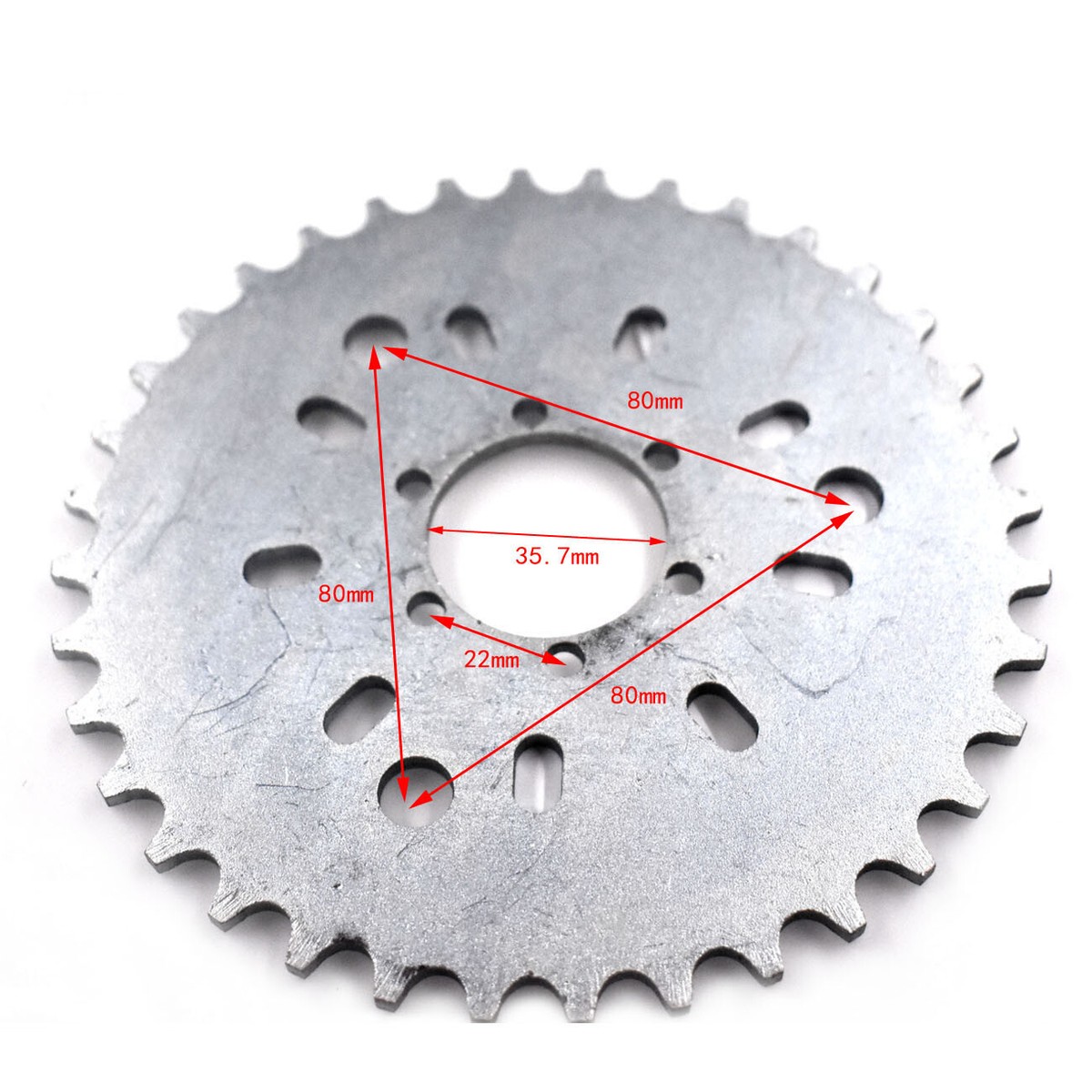 Motorized Bike Sprocket Wheel Sprocket 36 Tooth Sprocket For