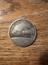 Apollo-Soyuz Historic Meeting In Space 2.11oz .999 Silver Round Hamilton Mint 47.37 per troy oz