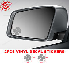 AUDI RS4 WING MIRROR ETCHED GLASS CAR VINYL DECALS STICKERS SILVER ETCH