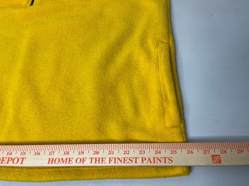 Pro Spirit Fleece Pullover Sweater Zip VINTAGE Yellow Black Mens Size Large L - Picture 17 of 18