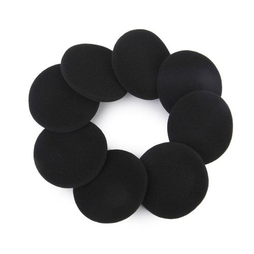 6 Paraorecchie In Schiuma Per Cuffie - 55mm, Comfort E Isolamento Acustico, Nero - Foto 5