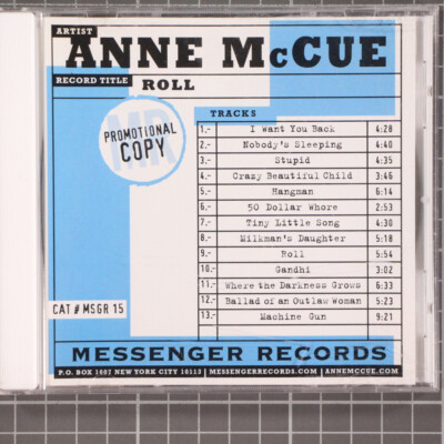 Roll by Anne Mccue (CD, 2004) Promo