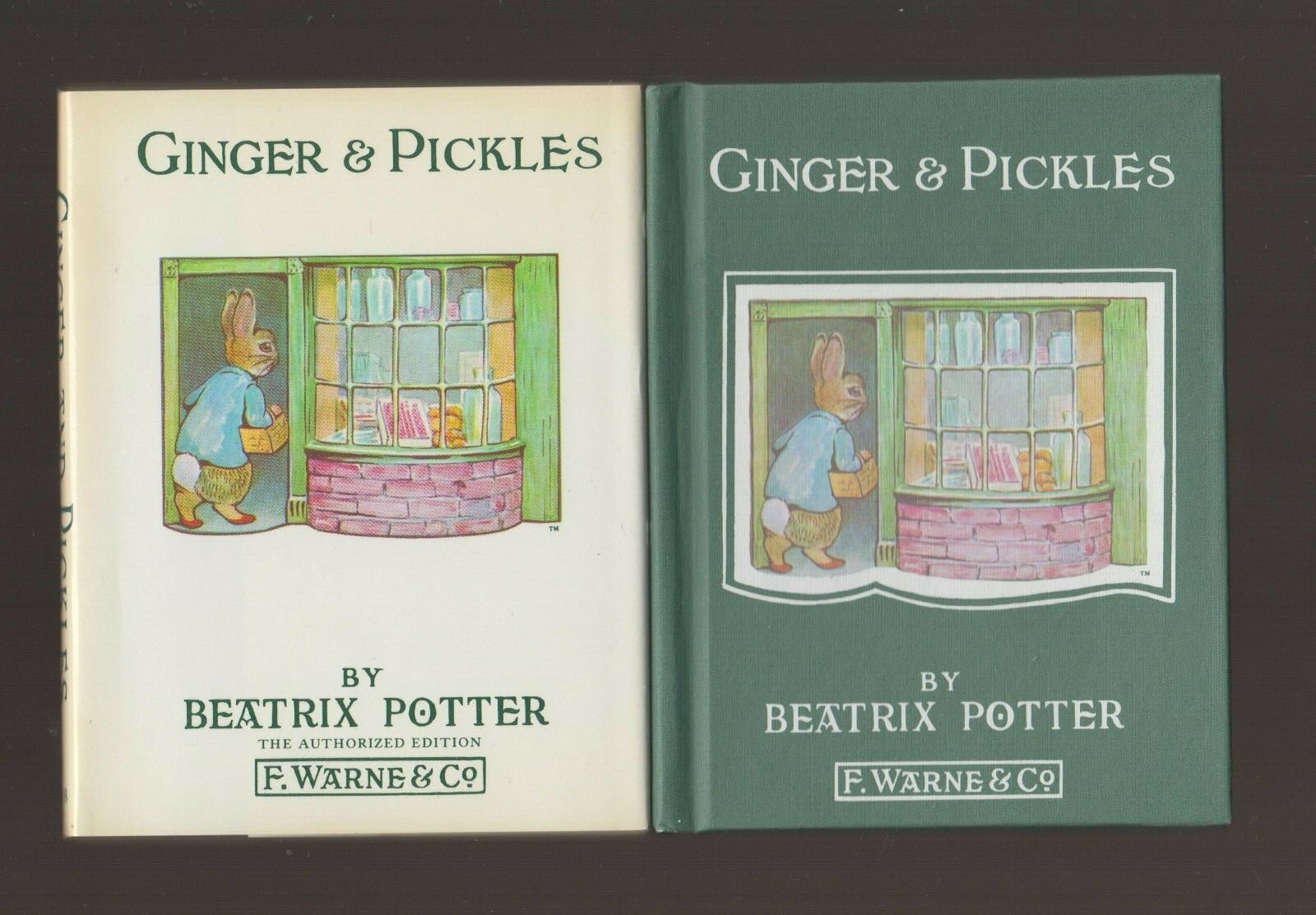 VG 1960s Vintage Edition Hardcover in a DJ Ginger and Pickles Beatrix Potter