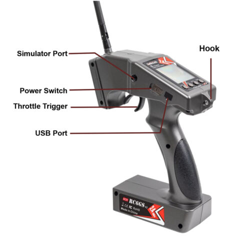 RadioLink RC6GS V2 2.4G 6CH Radio Transmitter R7FG Gyro Receiver for RC Car Boat - Picture 4 of 12
