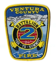Ventura County CA California Fire Dept Battalion 2 *SEA TO SUMMIT* patch - NEW!