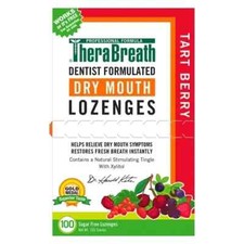 TheraBreath, Dry Mouth Lozenges, Sugar Free, Tart Berry , 100 Lozenges BB 8/25