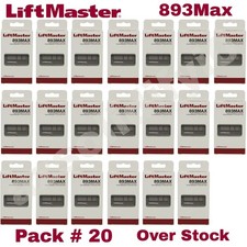 893MAX 3 Button LiftMaster Visor Remote Control Garage Door Opener PACK  20