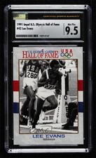 1991 Impel US Olympicards Hall of Fame Lee Evans #42 CSG 9.5 Mint Plus 00ia