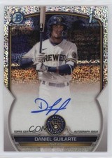 2023 Bowman Chrome Prospect Speckle Refractor /299 Daniel Guilarte Auto 2p7