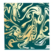Bazzill Foiled Pattern Cardstock 12"X12"-Marble W/Gold, Jaw Breaker - 12 Pack