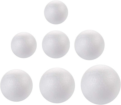 100 Pcs 2-8Cm White Smooth Foam Balls for Arts & Christmas Ornaments,Polystyrene