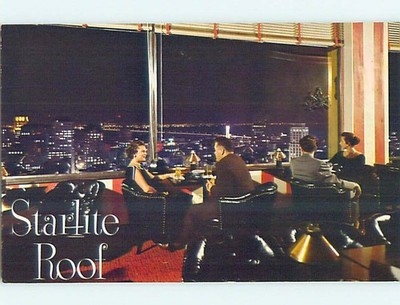 Unused 1950's STARLITE ROOF RESTAURANT San Francisco California CA p6626@