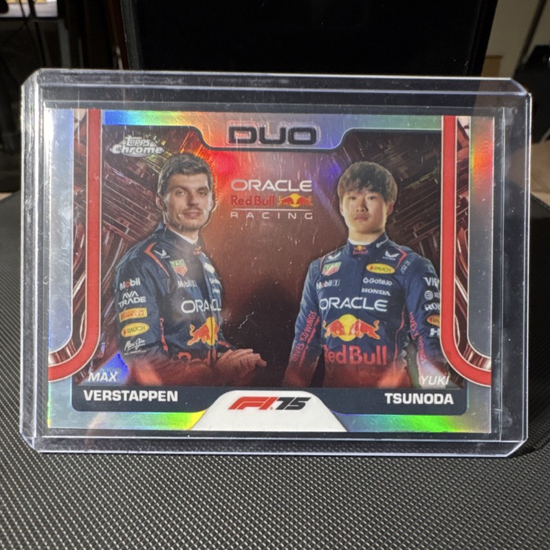 2025 Topps Chrome Formula 1 Refractor Max Verstappen Yuki Tsunoda F1 Duos #164