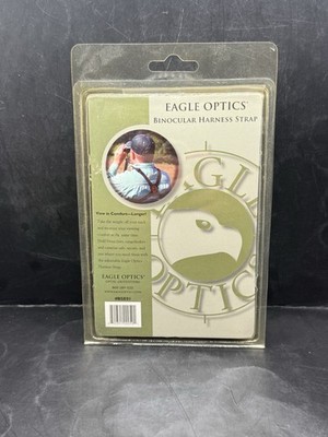 Eagle Optics Binocular Harness Strap Black Strap With Tan Strap Holder