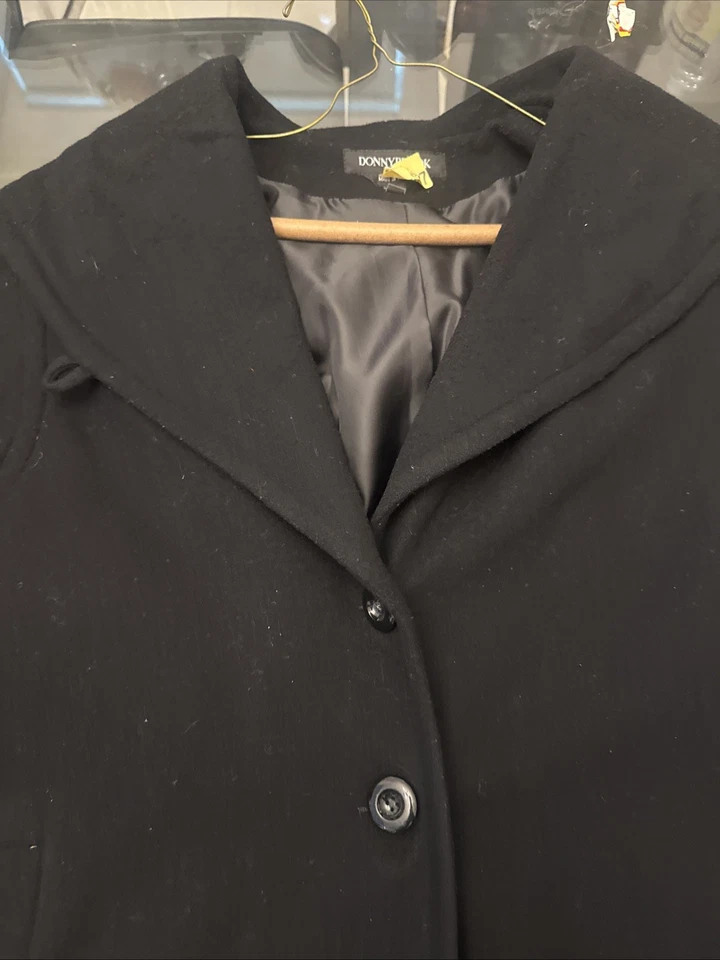Donnybrook  Black  coat Hooded-size 2 Black - Image 2 of 4