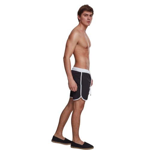 Retro Swimshorts Badehose UrbanClassics Bade Short Freizeit Strand Hose Bermuda - Picture 16 of 163