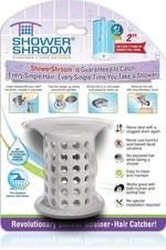 ShowerShroom Gray 2" Revolutionary Hair Catcher for Shower Drain by TubShroom
