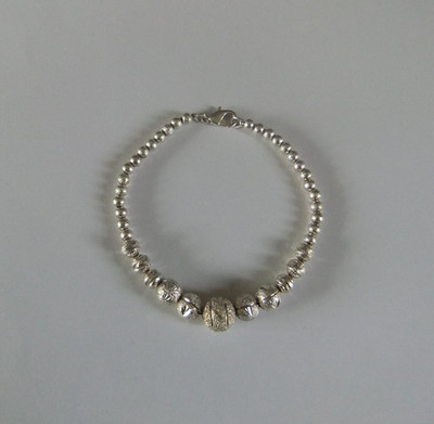 SILBERARMBAND STERLINGSILBER DIAMANTSCHLIFF