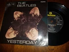 EX UK PARLOPHONE EP  - THE BEATLES - YESTERDAY