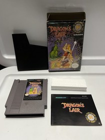 DRAGON'S LAIR (Nintendo NES 1983) Completo En Caja Como Nuevo Coleccionistas y Estuche Protector