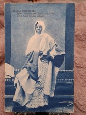 🟢 cartolina d'epoca africa orientale in abito sposa donna del tigrai