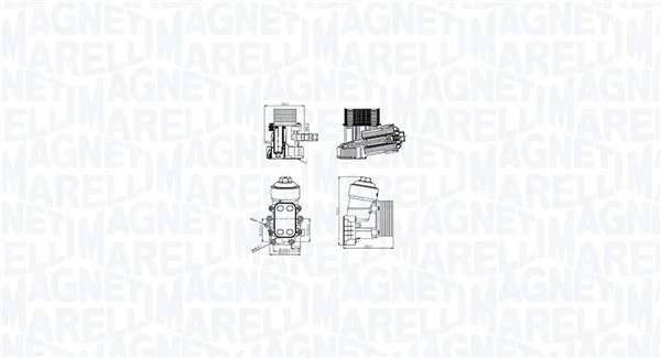 Radiateur d'huile Magneti Marelli 350300003400 pour éviter la surchauffe moteur