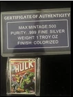 Marvel Vintage Comics The "Hulk vs. Wolverine" #181 - 1 troy oz .999 Silver Bar