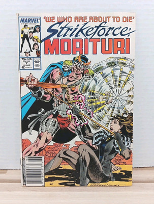 Marvel Comics Strikeforce Morituri Issue #7 Newsstand 1987 Copper Age