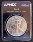 2019 American Silver Eagle $1  BU APMEX Mint Direct