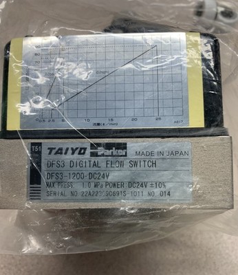 Taiyo DFS3-1500-DC24V, Digital Flow Switch NIP