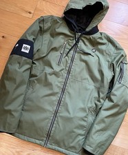 686 Snow Jacket with Hood Size Large Excellent Condition Khaki Snowboarding