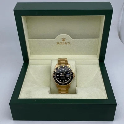 Rolex GMT-Master 16758 18k Yellow Gold Black Dial Automatic Watch - Image 1 of 4