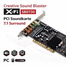 🎧 Creative Sound Blaster X-Fi SB0730 PCI Scheda Audio 7.1 #FF140