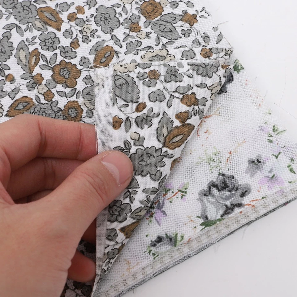  7pcs Retro bedruckte Baumwoll -Quilt -Stoff Patchwork Stoff Quilt Quadrate DIY - Bild 4 von 4