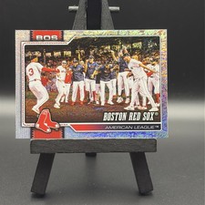 2026 Topps Flagship Series 1 Base Team Card Boston Red Sox Sand Glitter #198