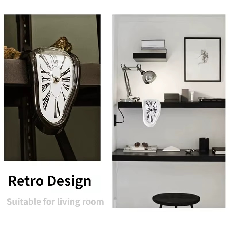 Horloge déformée Dalí idée cadeau originale pour passionné d'art moderne - 3