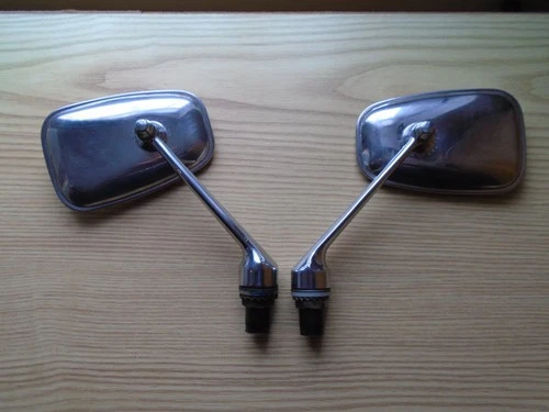 Vintage Desmo chrome wing mirrors