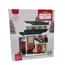 2021 Holiday Time Eagle Creek Mill Christmas Village Lighted 8 Inch Building