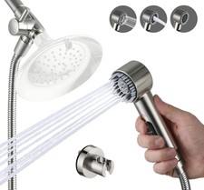 3 Mode Dog Shower Attachment, High Pressure 100 Inches Hose, Brushed Nickel
