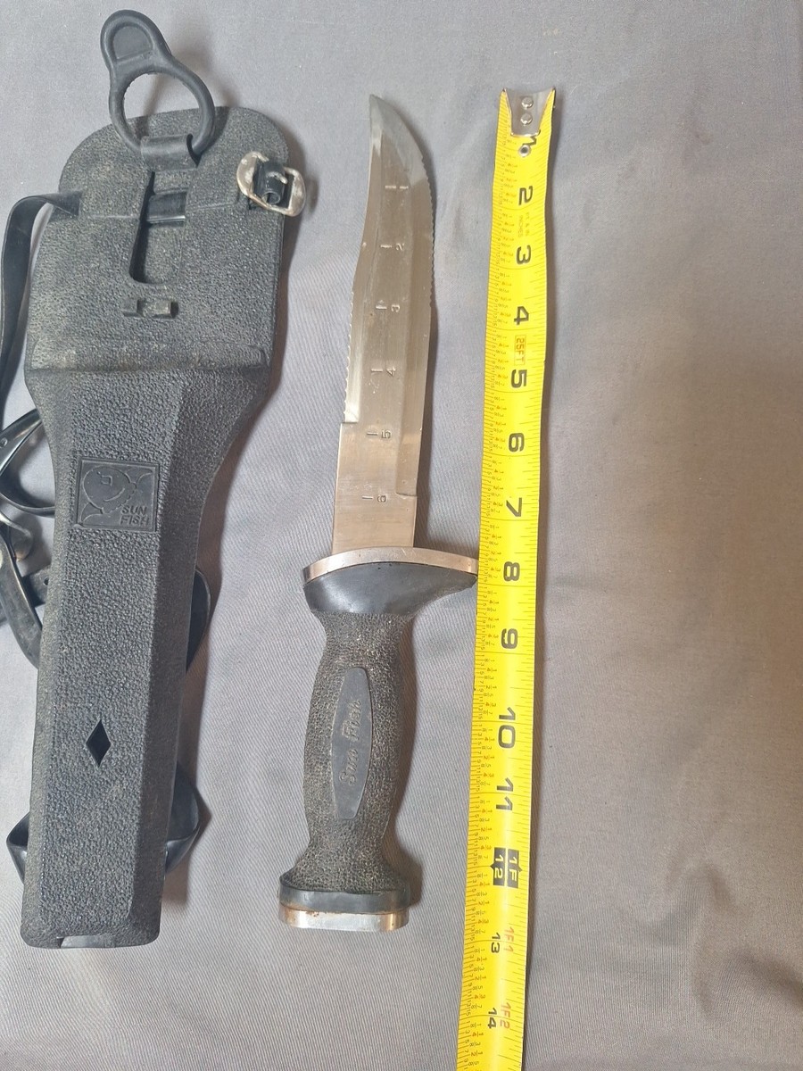 Vintage Sun Fish Dive Knife / Diver's Knife 12 1/2” | eBay