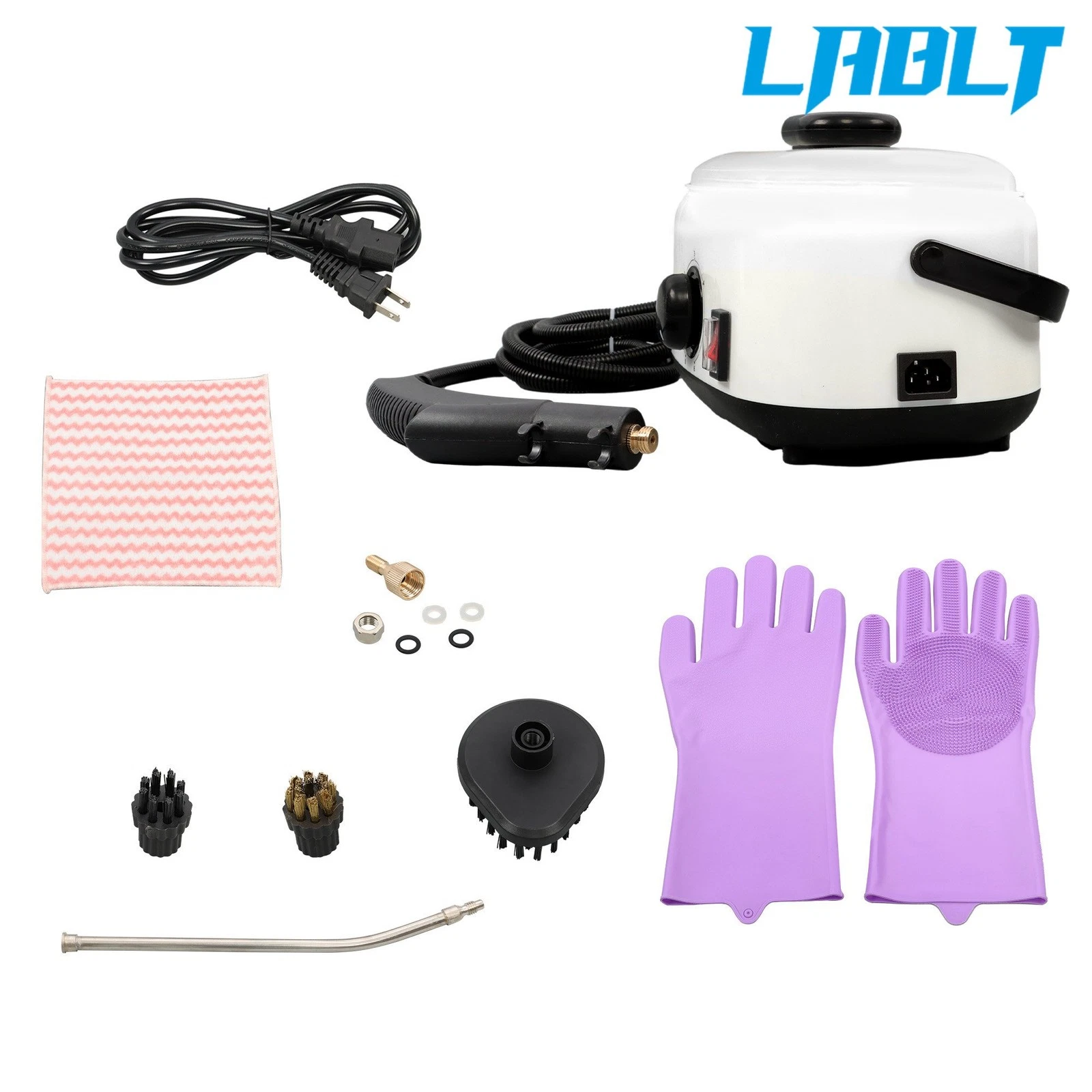 LABLT 2500w 1500ml 110v White High Temperature & High Pressure Steam Cleaner